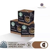 [ส่งเร็วพิเศษ!] STARBUCKS  เนสกาแฟ โดลเช่ กุสโต้ แคปซูลกาแฟ STARBUCKS AMERICANO HOUSEBLEND สตาร์บัคส์ อเมริกาโน่ เฮาส์ เบลน แคปซูลสตาร์บัคอเมริกาโน่ 12แคปซูล/ก