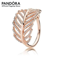 PANDORA Rose ring with micro bead-set cubic zirconia