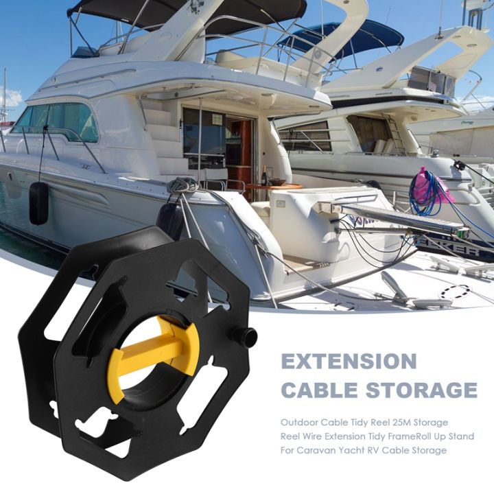 outdoor-cable-tidy-reel-25m-storage-reel-wire-extension-tidy-frame-roll-up-stand-for-caravan-yacht-rv-cable-storage