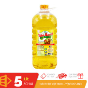 Tân Sanh Chai 5L dầu ăn thực vật tinh luyện chiên giòn thượng hạng