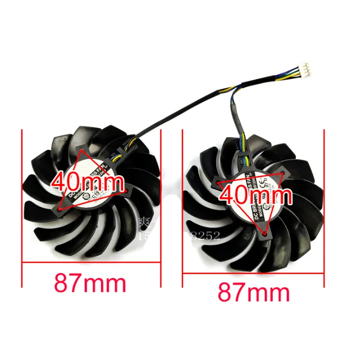 87MM GA92A2H DC12V 0.40A 4PIN Graphics Fan For ZOTAC ZT-T20600D-10M