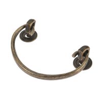 【YD】 Punho do vintage antigo bronze puxar knob 85mm x 94mm liga armário estante gaveta cozinha decoração mobiliário ferragem com parafusos