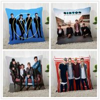 （ALL IN STOCK XZX）Customized Rixton Pillow Case Polyester Decorative Zipper Pillow Case Square Pillow Case 40 * 40cm Delivery   (Double sided printing with free customization of patterns)