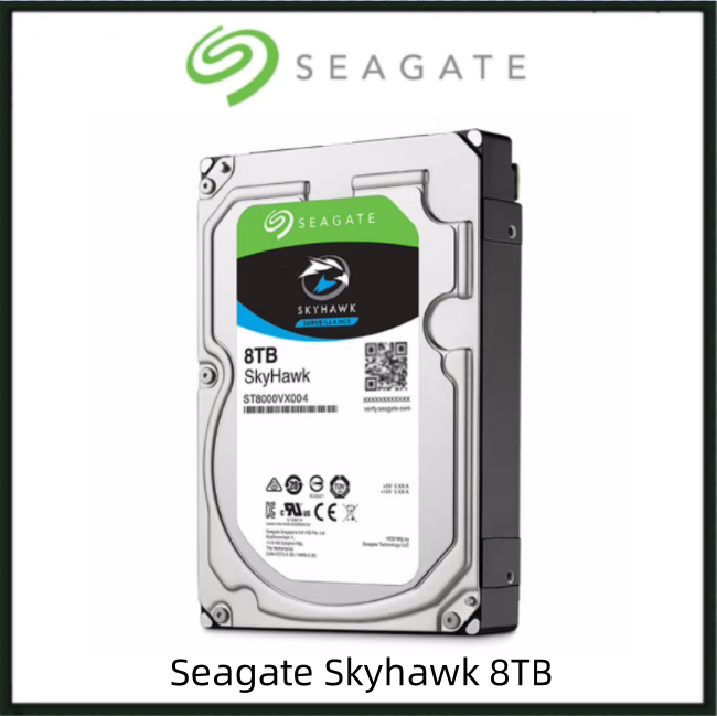 Seagate Skyhawk 8TB ST8000VX004 3.5" Surveillance NVR CCTV Hard Disk ...