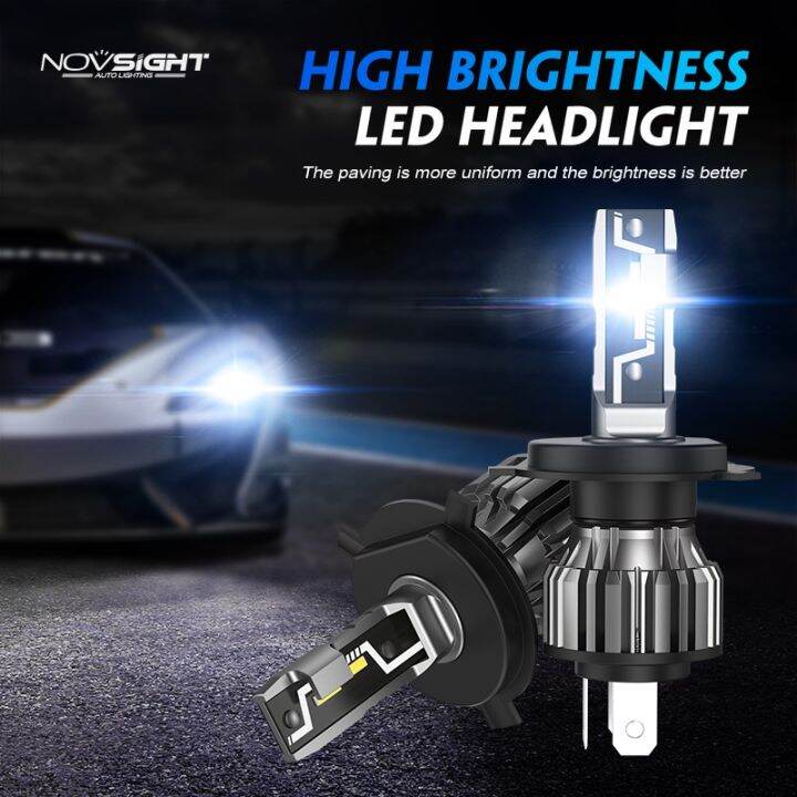 novsight-n57-2pcs-หลอดไฟ-led-ไฟหน้ารถยนต์-โคมไฟสว่างพิเศษ-h4-h11-9005-hb3-10000lm-headlamp-ไฟตัดหมอกสีขาว-6500k