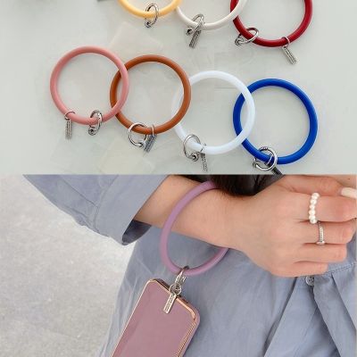 Hanging fore Soft Silicone Lanyard Anti-Lost for iPhone Keychain