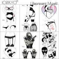 【YF】 Old School Sexy Water Transfer Tattoo Stickers Women Body Art Drawing Temporary Punk Girls Adults Love Waterproof Tatoos