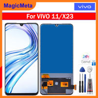 MagicMeta หน้าจอ LCD TFT 6.41นิ้วสำหรับ Vivo V11 1804 1814จอแสดงผล LCD แบบสัมผัสหน้าจอ Digitizer ประกอบสำหรับ Vivo V11 /Vivo X23 V1809A V1816A V1816T V1809T/Vivo IQOO V1824A หน้าจอแสดงผล V1824BA