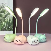 Led Colorful Night light Table Lamp Cartoon Cute Pet Cat Light Usb Child Eye Protection Warm White Desk Lamp LED Reading Light Night Lights