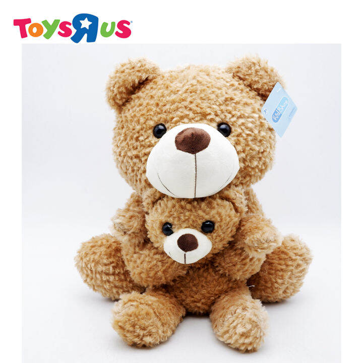 Sitting Light Brown Plush Bear with Baby Bear Lazada PH