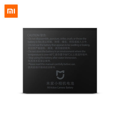 Original 1450MAh 3.8V แบตเตอรี่แบบชาร์จไฟได้สำหรับ Xiaomi Mijia 4K Mini Action กล้องอุปกรณ์เสริมแบตเตอรี่ Charger Charging Case