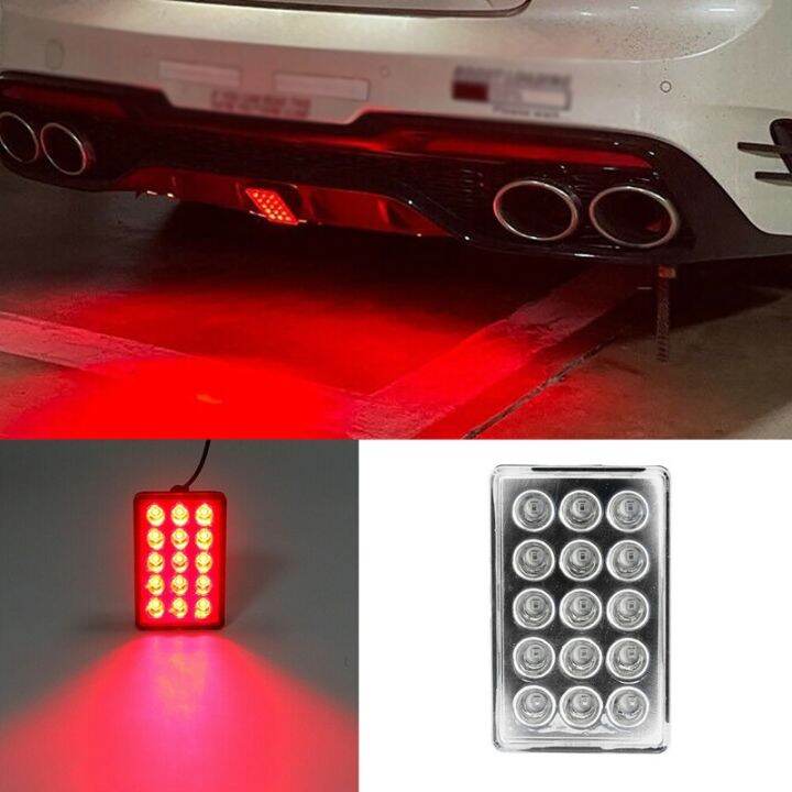 【Headlight】15LED F1 Style Universal Pilot Light Car Rear Spoiler Brake