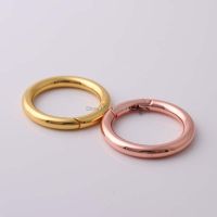 【CW】 5pcs/lot rose gold and outer 44mm O ring adjustable clip buckles Hooks