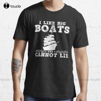 I Like Big Boats And I Cannot Lie Trending T-Shirt White Shirt Funny Art Streetwear Cartoon Tee Fashion Tshirt Summer Xs-5Xl New