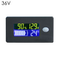 【✵】 Hashair Mart 12V 24V 36V 48V 60V 72V ตัวบ่งชี้ LCD โวลต์มิเตอร์เครื่องวัดอุณหภูมิ