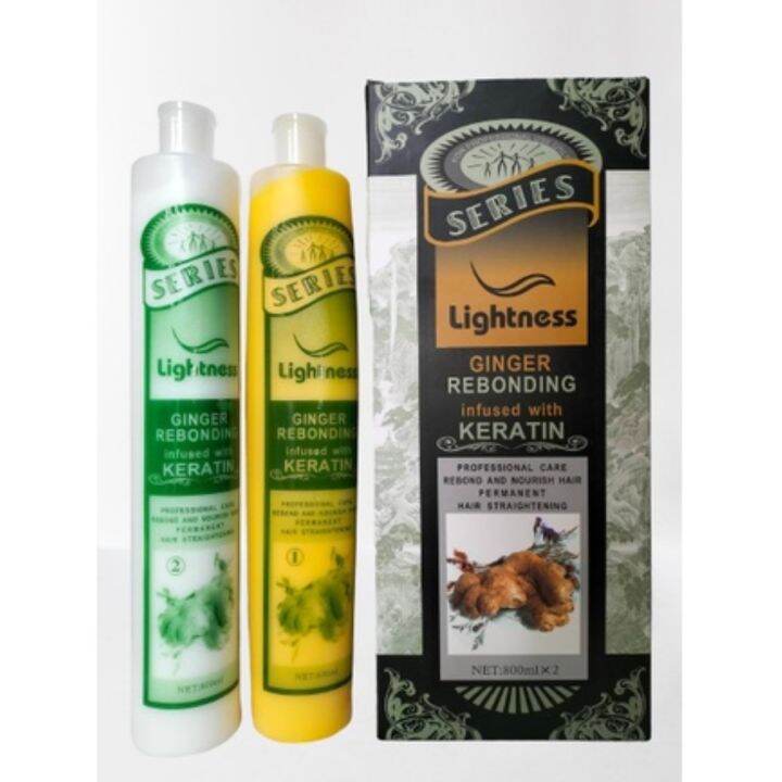 LIGHTNESS HAIR REBONDING CREAM GINGER 1 2 (800mlx2) AUTHENTIC Lazada PH