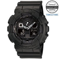 Time&amp;Time CASIO G-SHOCK นาฬิกาข้อมือ สีดำ สายเรซิน  รุ่น GA-100-1A1DR (ประกัน CMG)