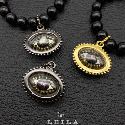 Leila Amulets ดวงตาสวรรค์ ห่วงห้อย พลอยคละสี (พร้อมกำไลหินฟรีตามรูป)