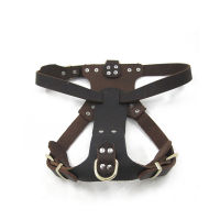 ปลอกคอสัตว์เลี้ยง Cowhide ปลอกคอสุนัขสำหรับสุนัขขนาดกลางขนาดเล็ก German Shepherd Leather Collar Pet Supplies