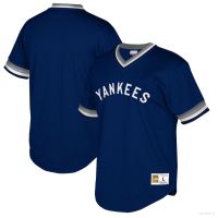 2023 New High Quality Jay 2023 MLB New York Yankees Mitchell   Ness Navy Jersey Baseball Tshirts Sports Tops Plus Size ชุดเบสบอล MLB สำหรับผู้ชาย เสื้อผ้าผู้ชาย เสื้อบอล