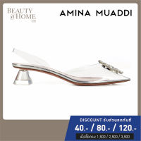 *พร้อมส่ง* Amina Muaddi Begum Glass 40 Slingback Pumps (AUTHENTIC, NEW IN BOX)