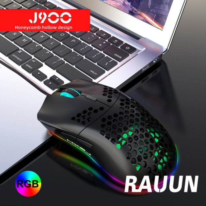 【Ready Stock】 HXSJ J900 USB Wired Gaming Mouse RGB Gamer Mouses with