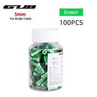 GUB 100PCS Bicycle Cable Caps Optional Brake Derailleur Wire End Tip CNC-machined Anodized Aluminum Alloy Braking Shifter Parts