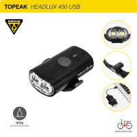 ไฟหน้าจักรยาน ชาร์จไฟได้ TOPEAK HEADLUX 450 USB LIGHT