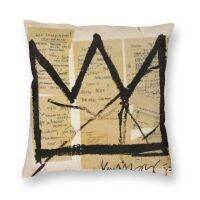 Crown By Jean Michel Basquiat หมอนที่ทันสมัยของตกแต่งบ้านเบาะลายศิลปะกราฟฟิตี้