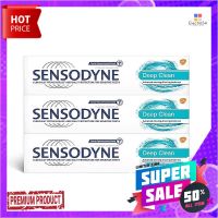 เซ็นโซดายน์ ยาสีฟัน สูตรดีพ คลีน ขนาด 100 กรัม แพ็ค 3 กล่องSensodyne Toothpaste Deep Clean 100 g x 3