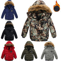 1 2 3 4 5 6 Years Boys Jacket Winter Heavy Kids Windbreaker Coat Keeping Warm Resist The Severe Cold Children Outerwear