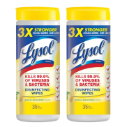 Khăn Giấy Ướt Diệt Khuẩn Lysol Wipes Lemon Lime Mỹ 35Tờ