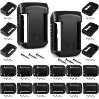 20 Pieces Battery Ready Dock Holder Compatible with DeWalt 20V 60V Battery Battery Tool Mounts with 60 Pieces Screws