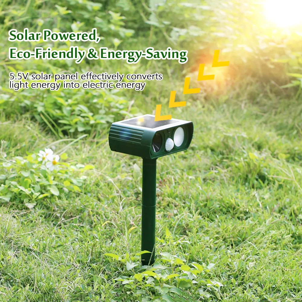 Ultrasonic Animal Repeller LED Flashing Light Motion Activated Solar  Powered Outdoor Pest Repellent Waterproof Garden Repellers For Mice Rats  Squirrels Skunks Raccons Dogs Cats Foxes Birds Lazada | Animal Repeller  Ultrasonic Solar