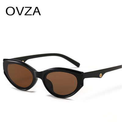 OVZA 2021 Newest Fashion Mens Sunglasses Brand Designer Women Cat Eyeglasses UV400 Punk Style Oculos Feminino S0037