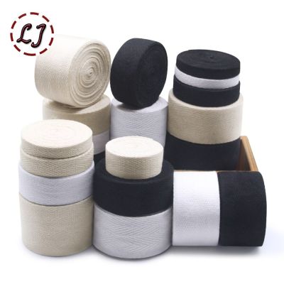5yd/lot Black White Plain Twill Chevron Cotton Binding Ribbon Webbing Tape Trimming For Packing Garment Accessories Handmade DIY Gift Wrapping  Bags