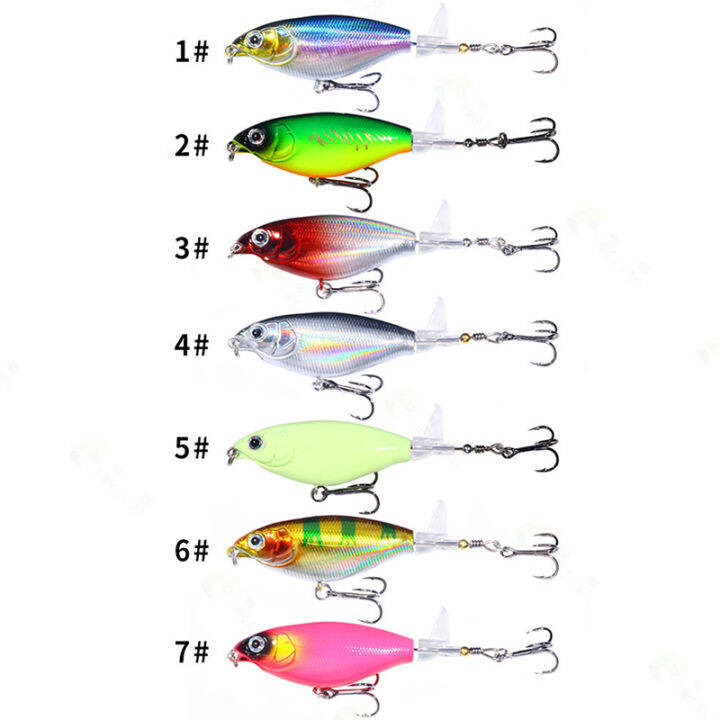 laogeliang-1pcs-whopper-ล่อ-topwater-เหยื่อตกปลาหมุนหางลอย-spinner-เหยื่อแข็ง-popper-เบสเทียม