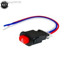 Motorcycle Double Flash Switch Hazard Light Switch Button Flash Warning Scooter Electric Vehicle Modified Emergency Signal Lamp