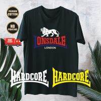 LONSDALE HARDCORE CASUAL SPORT MUAY THAI GRAPHIC BLACK T-SHIRT 09-11 BAJU LELAKI