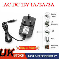 AC DC 12V 1A/2A/3A POWER SUPPLY ADAPTER CHARGER FOR CAMERA LED STRIP LIGHT CCTV US EU UK PLUG Selection