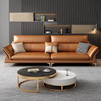 LUSSO Genuine Leather Sofa โซฟาหนังแท้ Italian Minimalist Style Sofa โซฟา Nordic Modern Light Luxury Couch for Living Room R1186