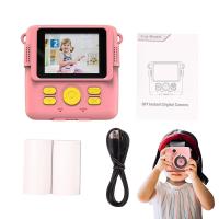 ZZOOI Instant Camera Print Camera Retro Film For Kids Camera Big Screen Immediately Print Pics Straps For Girls Adults Ideal For Sports &amp; Action Camera