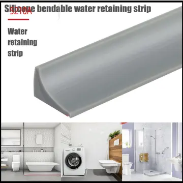 Bathroom Rubber Water Stopper Shower Flood Barrier Silicone Water Blocker  Dry and Wet Separation Strip - China Waterstop, Silicone Waterstop