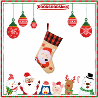 Super Deals Christmas Stocking Gift Bag Drawstring Snack Bag Sock For Christmas Decoration,การออกแบบองค์ประกอบคริสต์มาส,พื้นที่เพียงพอ