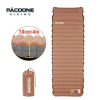 PACOONE เบาะลมแผ่นรองนอนหนา10ซม.,เบาเป็นพิเศษเป่าลมได้เองแบบต่อกันรองรับการกระแทกเต็นท์แคมปิ้งชายหาดเสื่อปิกนิก