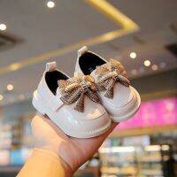 【hot】！ Baby Shoes Toddler Non-slip Flat Soft-sole Leather Rubber Crib Butterfly-knot Infant