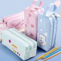 【living stationery】 NewPencil Case Kawaii ความจุขนาดใหญ่ Pencilcase SchoolCase อุปกรณ์การ์ตูนกระเป๋าดินสอ PencilsStationery