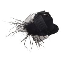 Organza Veil Foil Hat Mini Top Hat กิ๊บติดผม