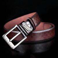 MATTEO เข็มขัดผู้ชาย Mens Belt ดีไซน์ใหม่ Code 2116 (สีกาแฟ)