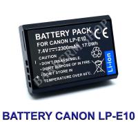 LP-E10 / LPE10 Camera Battery For Canon แบตเตอรี่สำหรับกล้องแคนนอน รหัสแบต LP-E10 / LPE10 Replacement Camera Battery for Canon EOS Rebel T3,T5,T6,T7,T100,1100D,1200D,1300D,1500D,2000D,3000D,4000D,Kiss X50,X70,X80,X90 (Black) BY BARRERM SHOP